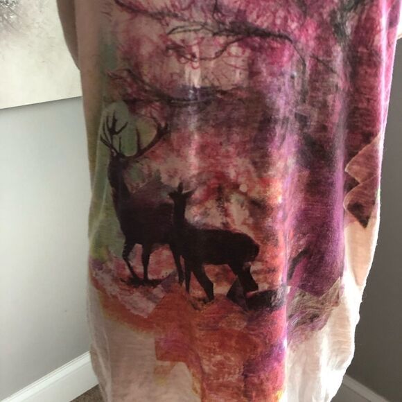 VINTAGE y2k Billabong deer graphic deer tee short sleeve shirt skater punk - Picture 2 of 9